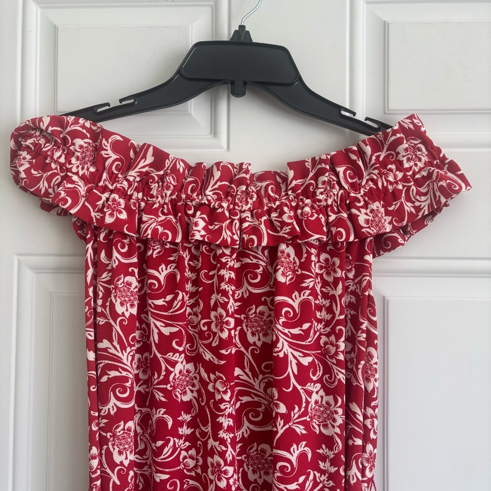 Loft Elegant Floral Maxi Dress, Size Medium - Picture 7 of 11